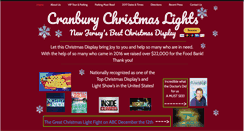 Desktop Screenshot of cranburychristmaslights.com